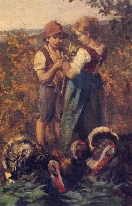 Contedini in Brianza (le Grigne), da 'Temi d'amore nella pittura di Egisto Lencerotto' - pag